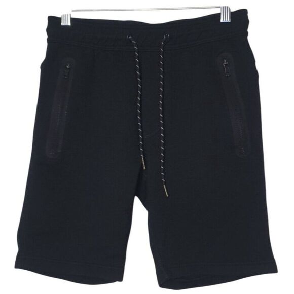 American Eagle Mens Flex Shorts S Black Drawstring Shorts Pocket Sweatshirts - Picture 2 of 9